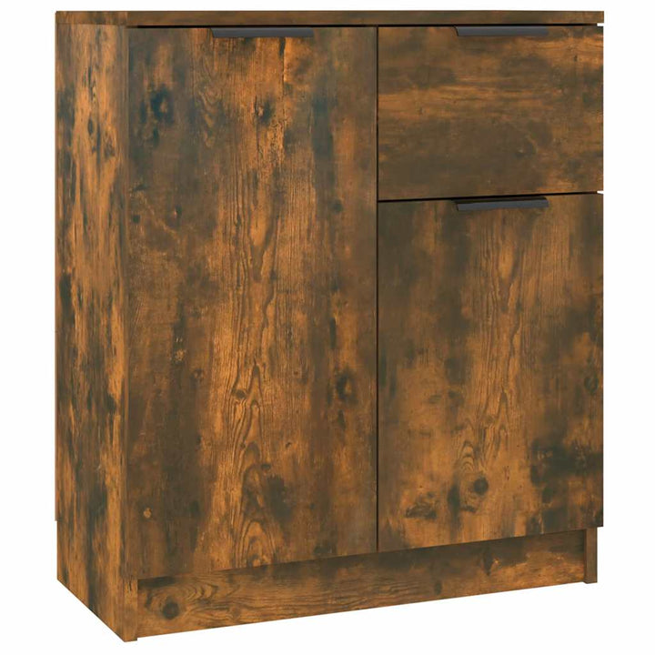 skænk 60x30x70 cm konstrueret træ røget egetræsfarve