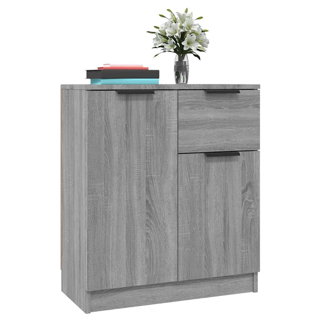 skænk 60x30x70 cm konstrueret træ grå sonoma-eg