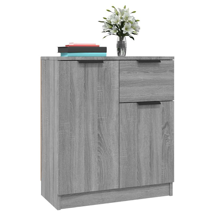 skænk 60x30x70 cm konstrueret træ grå sonoma-eg