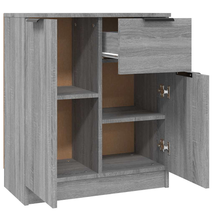 skænk 60x30x70 cm konstrueret træ grå sonoma-eg