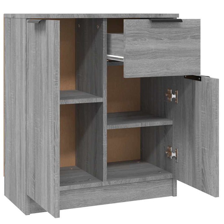 skænk 60x30x70 cm konstrueret træ grå sonoma-eg