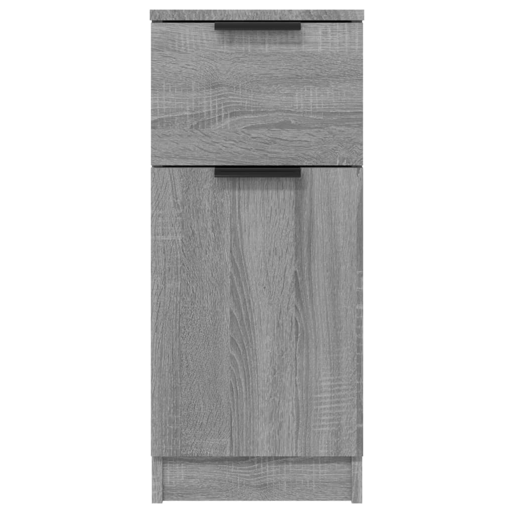 skænk 30x30x70 cm konstrueret træ grå sonoma-eg