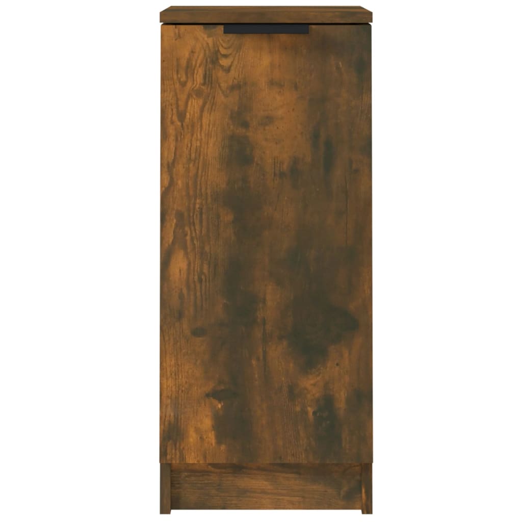 skænk 30x30x70 cm konstrueret træ røget egetræsfarve