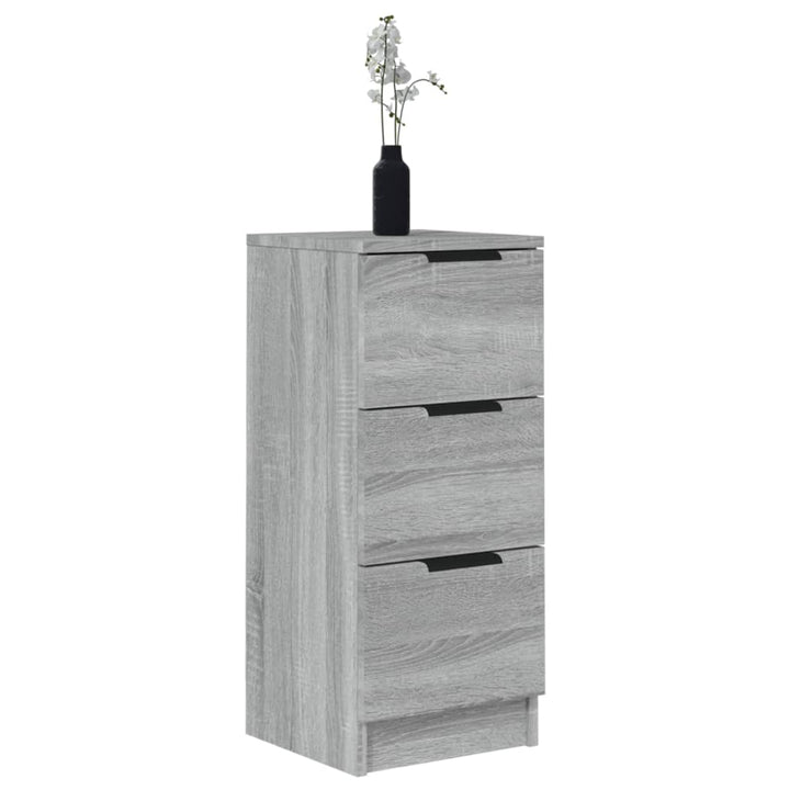 skænk 30x30x70 cm konstrueret træ grå sonoma-eg