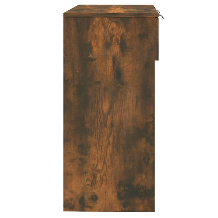 konsolbord 90x36x75 cm konstrueret træ røget egetræsfarve
