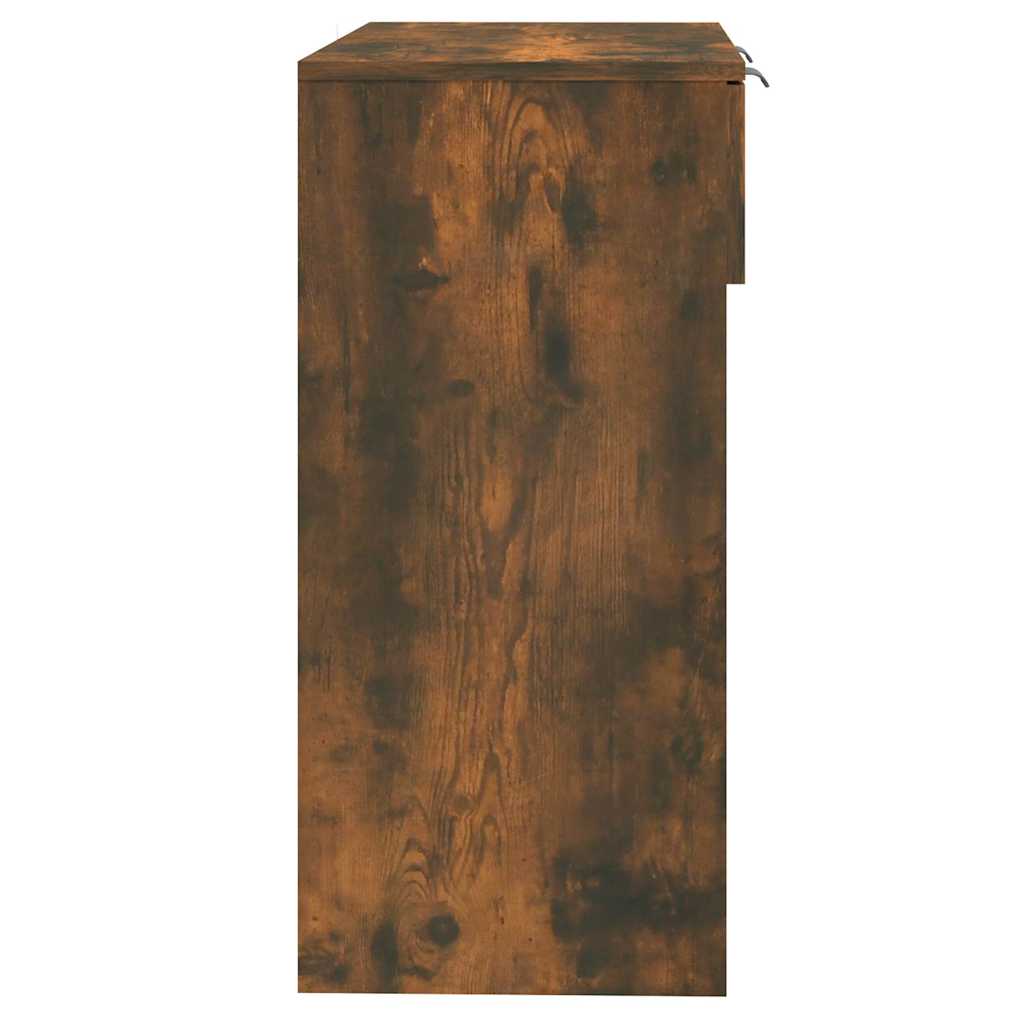 konsolbord 90x36x75 cm konstrueret træ røget egetræsfarve