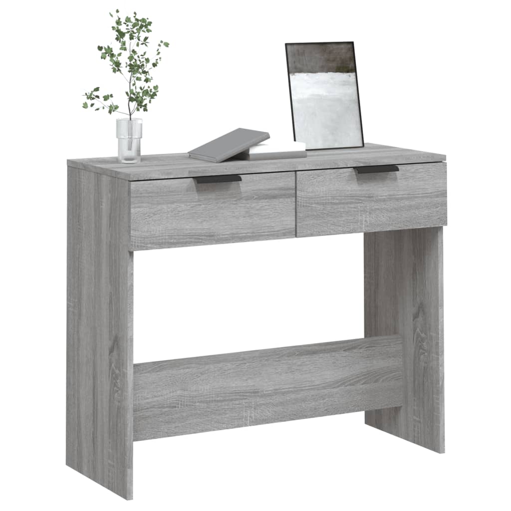 sofabord 90x36x75 cm konstrueret træ grå sonoma-eg