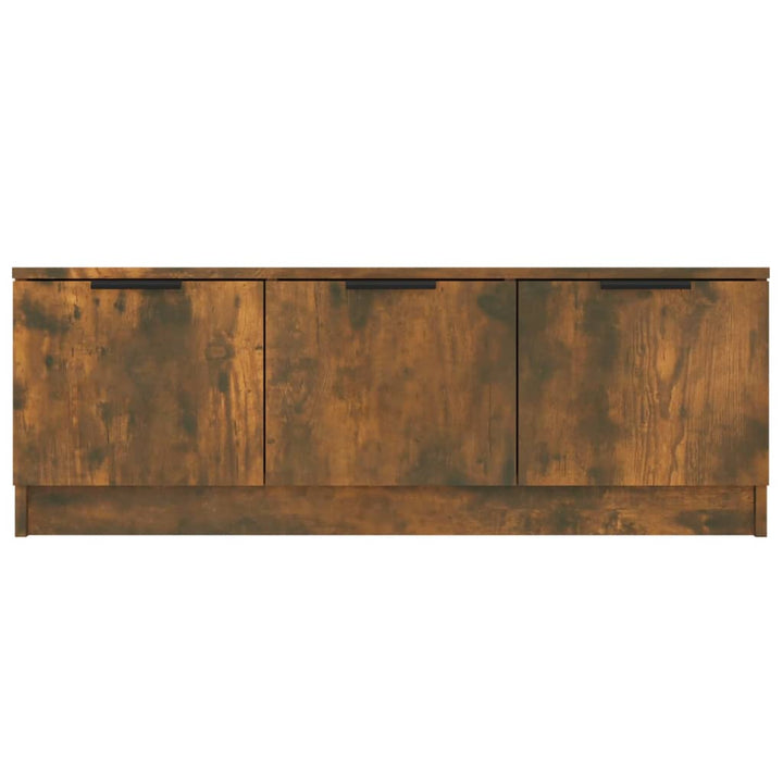 tv-bord 102x35x36,5 cm konstrueret træ røget egetræsfarve