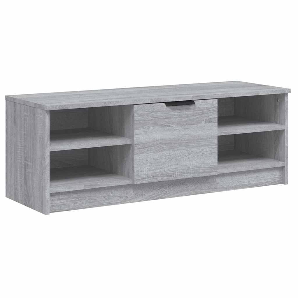 tv-bord 102x35,5x36,5 cm konstrueret træ grå sonoma-eg