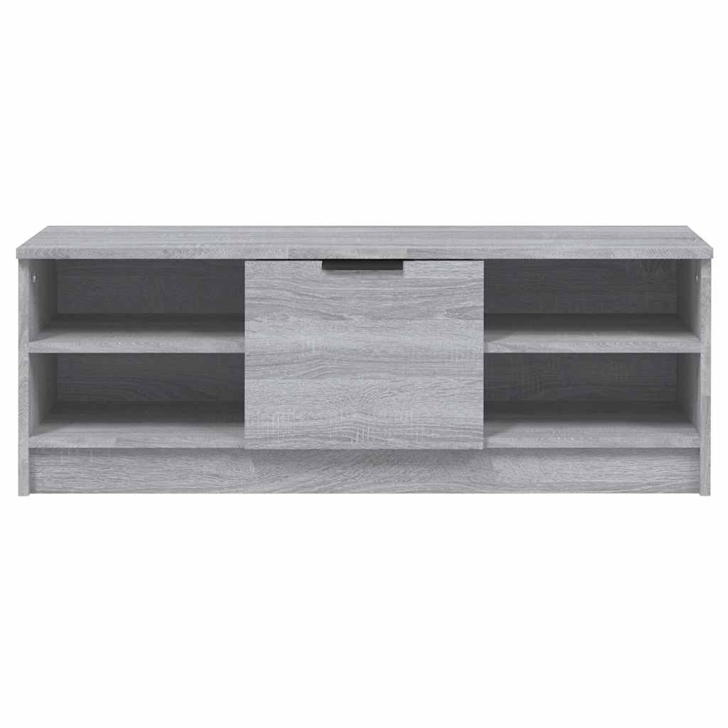 tv-bord 102x35,5x36,5 cm konstrueret træ grå sonoma-eg