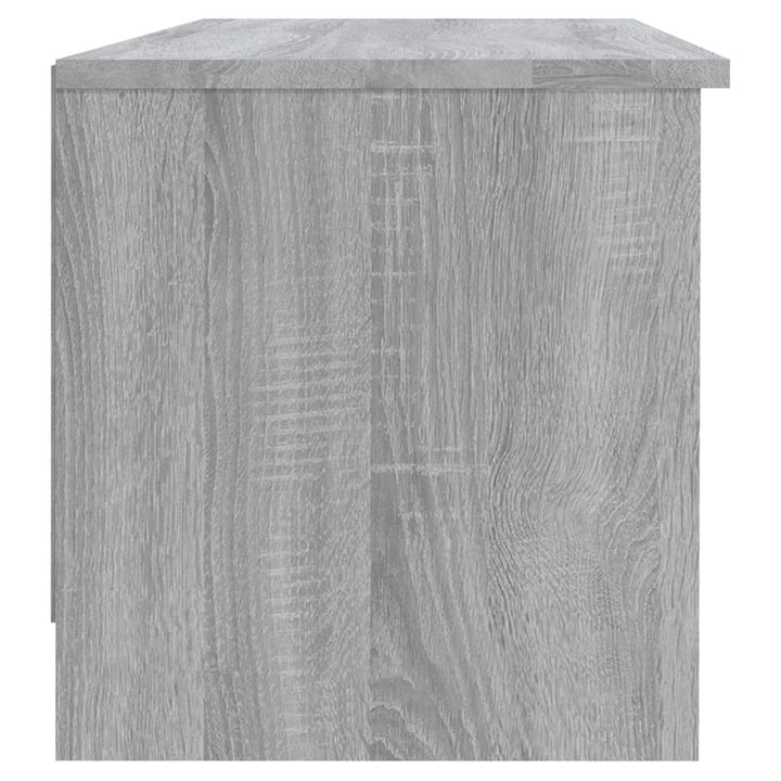 tv-bord 102x35,5x36,5 cm konstrueret træ grå sonoma-eg