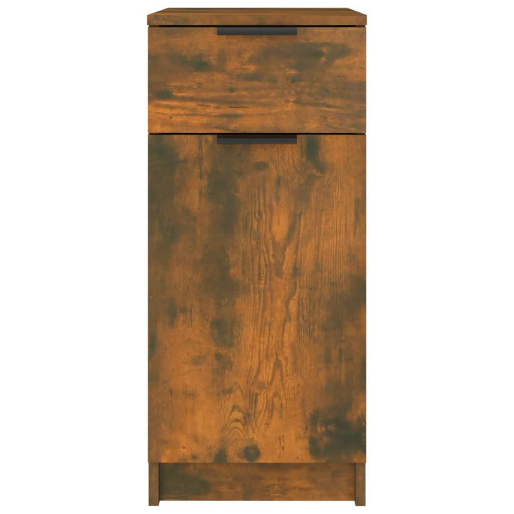 skrivebord 33,5x50x75 cm konstrueret træ røget egetræsfarve