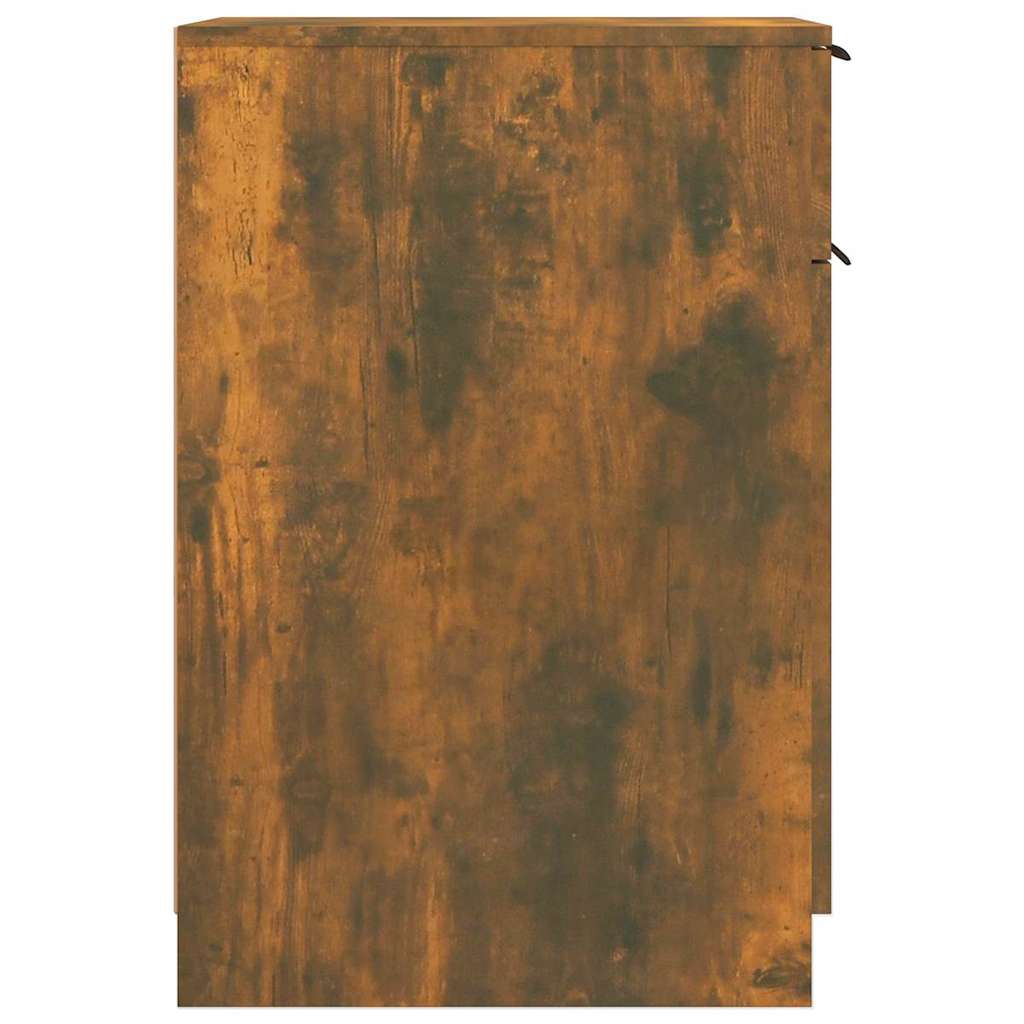 skrivebord 33,5x50x75 cm konstrueret træ røget egetræsfarve