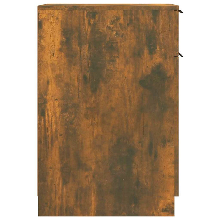skrivebord 33,5x50x75 cm konstrueret træ røget egetræsfarve