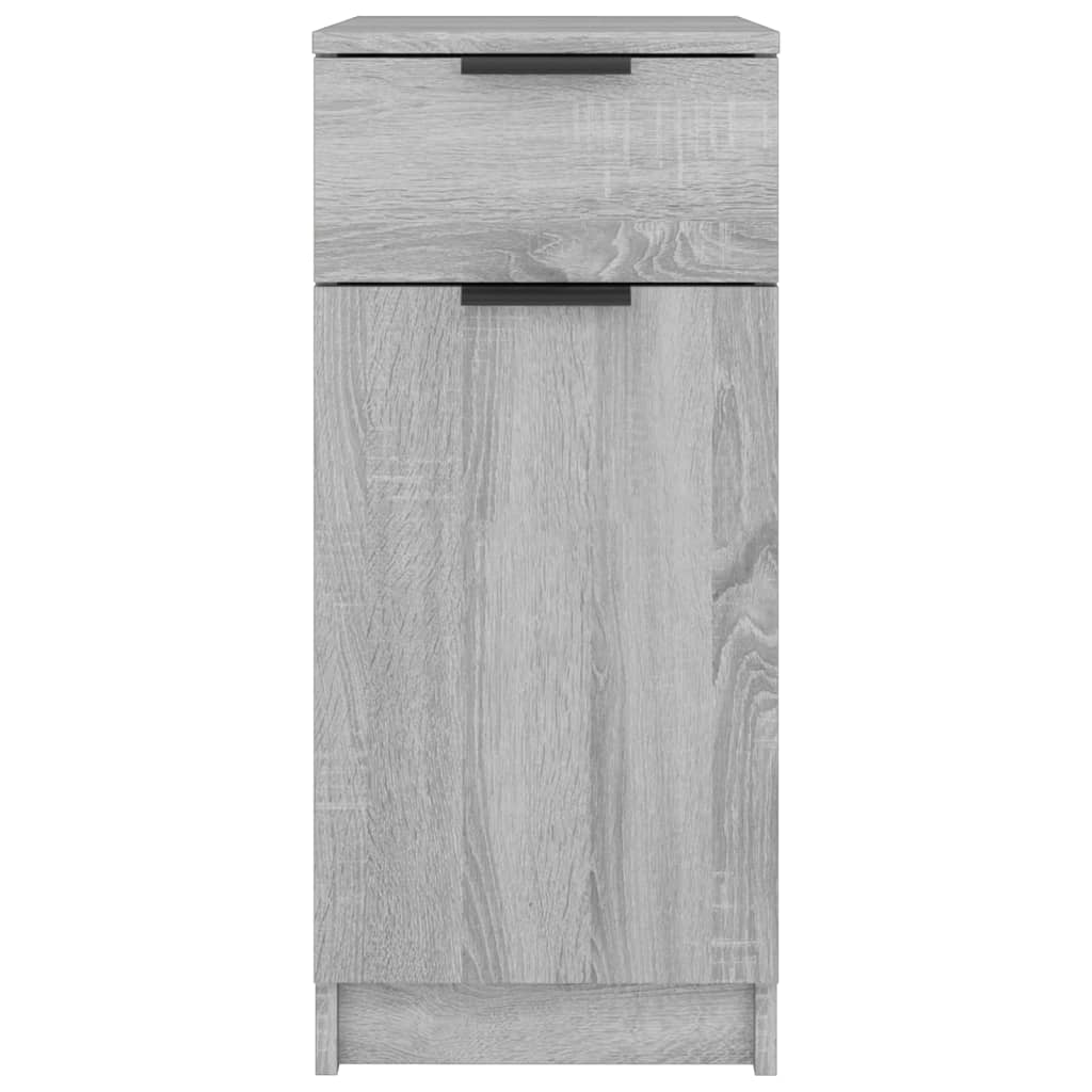 skrivebord 33,5x50x75 cm konstrueret træ grå sonoma-eg