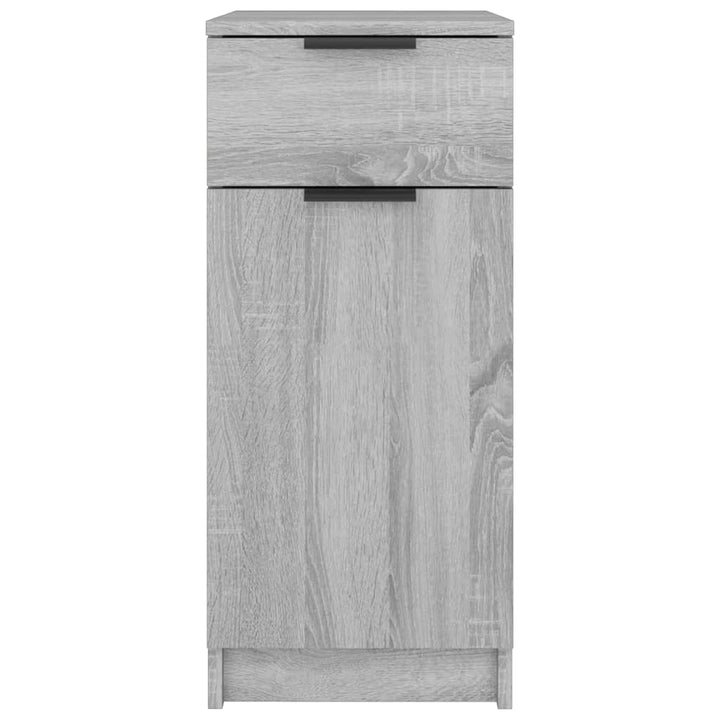 skrivebord 33,5x50x75 cm konstrueret træ grå sonoma-eg