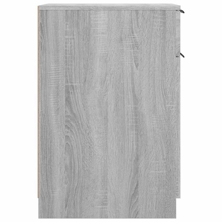 skrivebord 33,5x50x75 cm konstrueret træ grå sonoma-eg