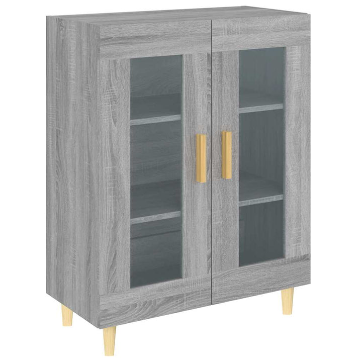 skænk 69,5x34x90 cm konstrueret træ grå sonoma-eg