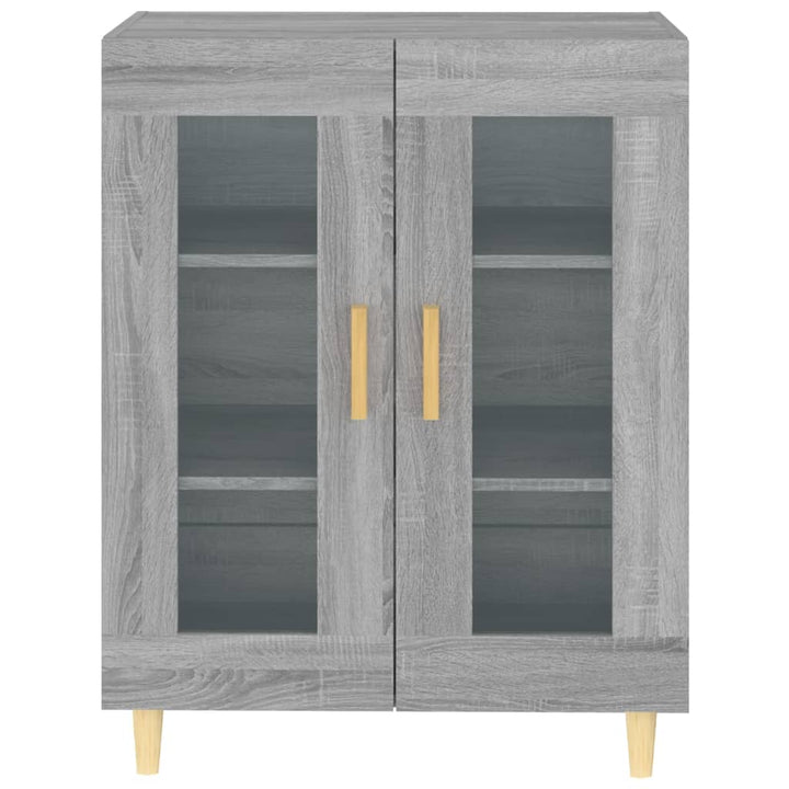 skænk 69,5x34x90 cm konstrueret træ grå sonoma-eg
