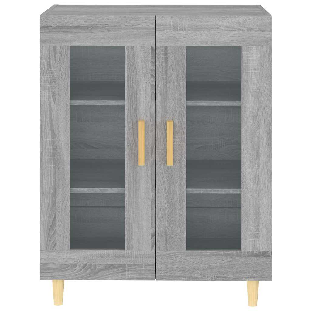 skænk 69,5x34x90 cm konstrueret træ grå sonoma-eg