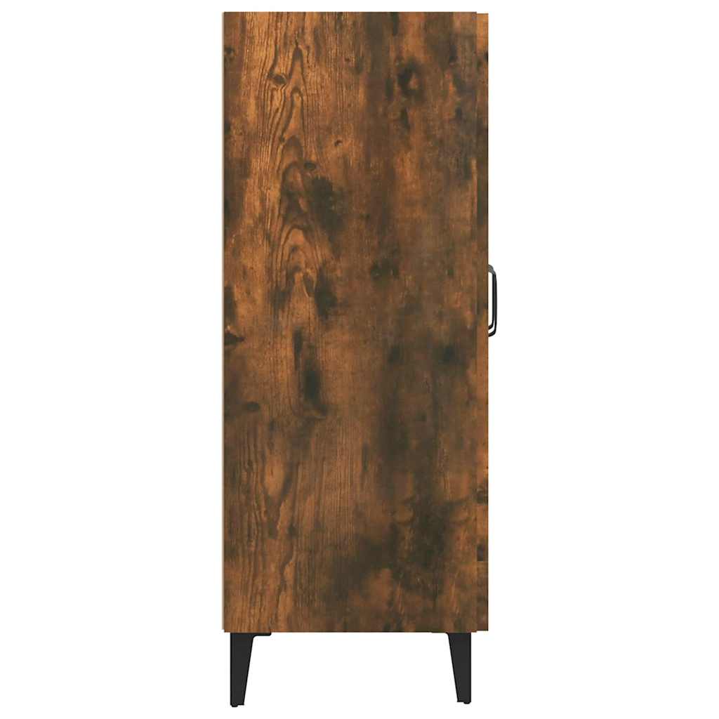 skænk 69,5x34x90 cm konstrueret træ røget egetræsfarve