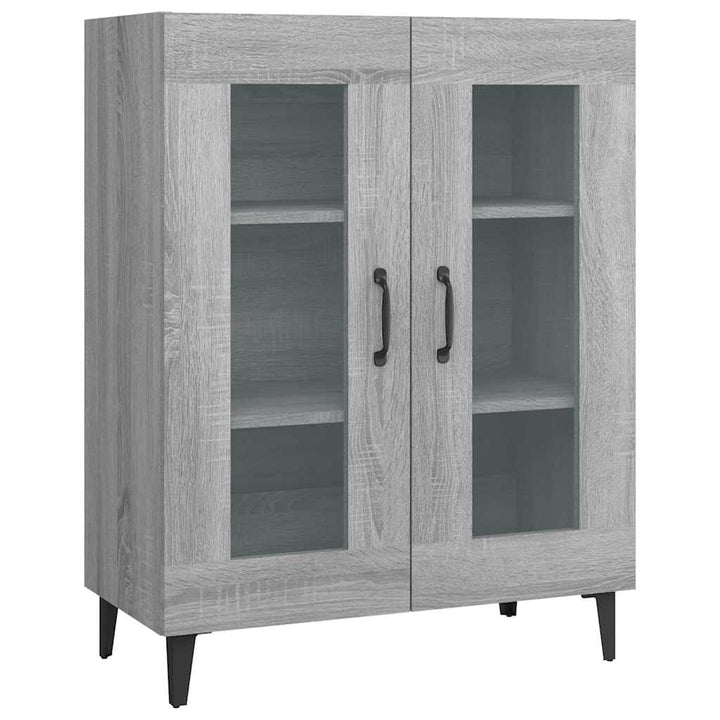 skænk 69,5x34x90 cm konstrueret træ grå sonoma-eg