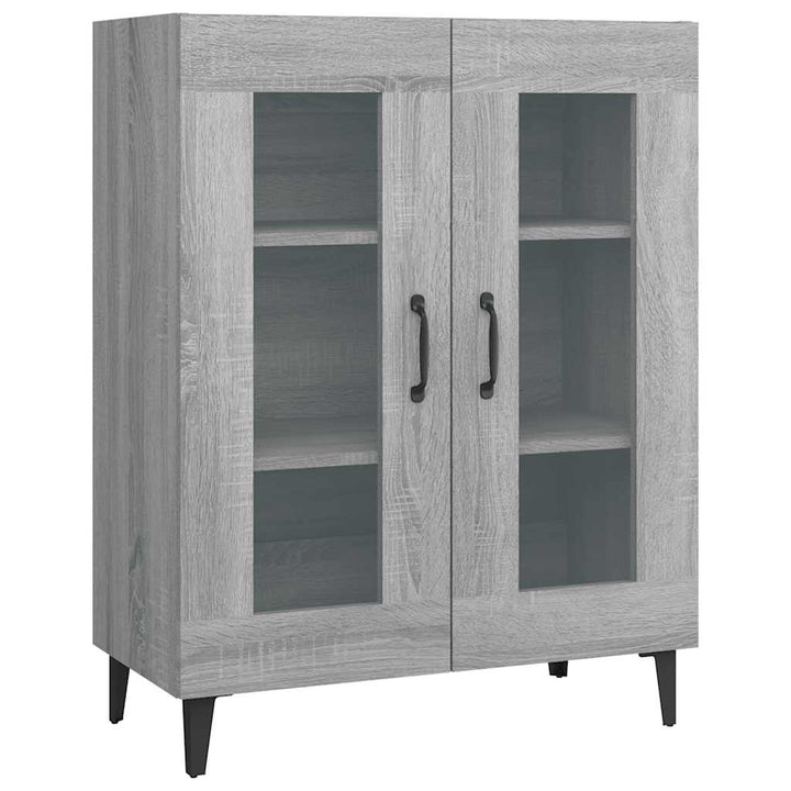 skænk 69,5x34x90 cm konstrueret træ grå sonoma-eg