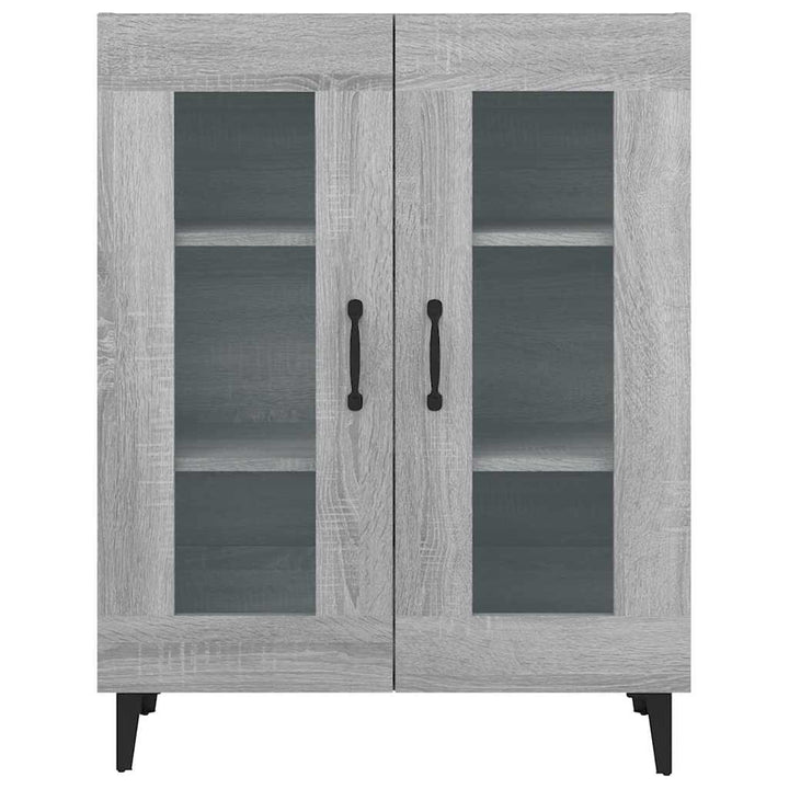 skænk 69,5x34x90 cm konstrueret træ grå sonoma-eg