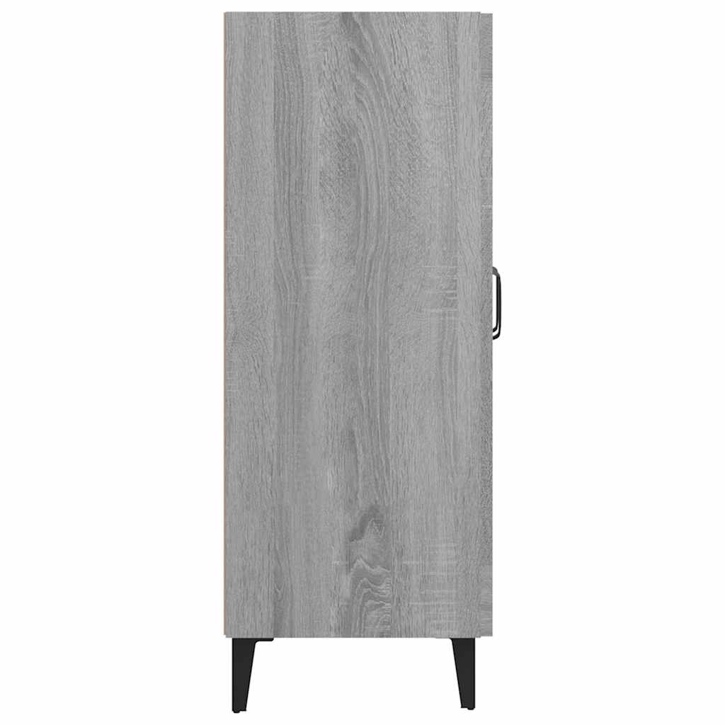 skænk 69,5x34x90 cm konstrueret træ grå sonoma-eg