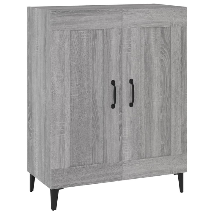 skænk 69,5x34x90 cm konstrueret træ grå sonoma-eg