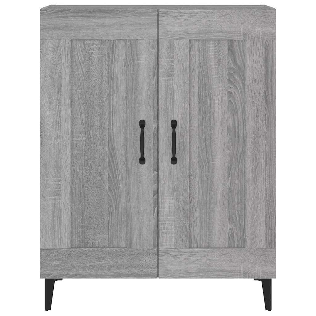 skænk 69,5x34x90 cm konstrueret træ grå sonoma-eg