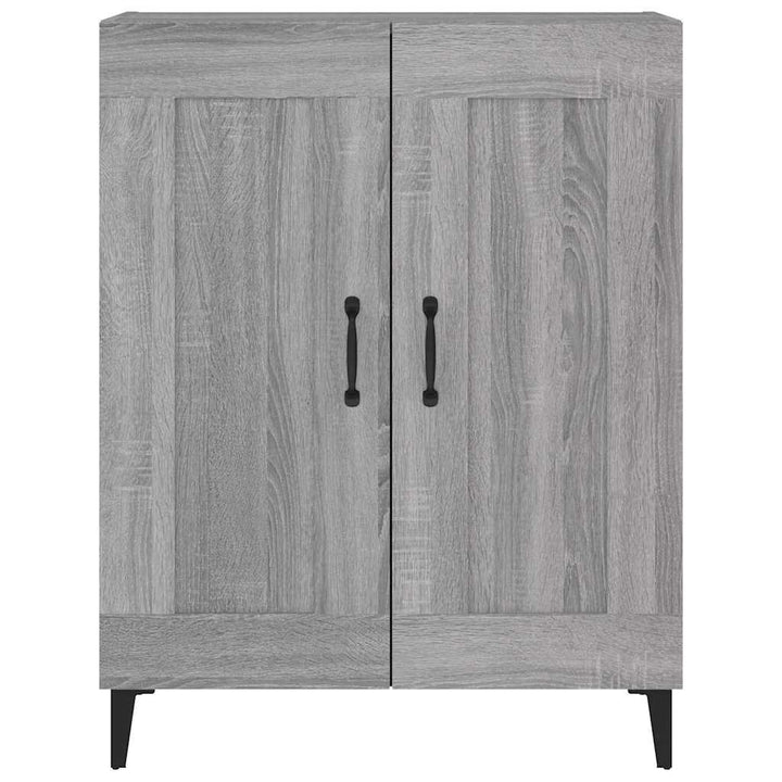 skænk 69,5x34x90 cm konstrueret træ grå sonoma-eg