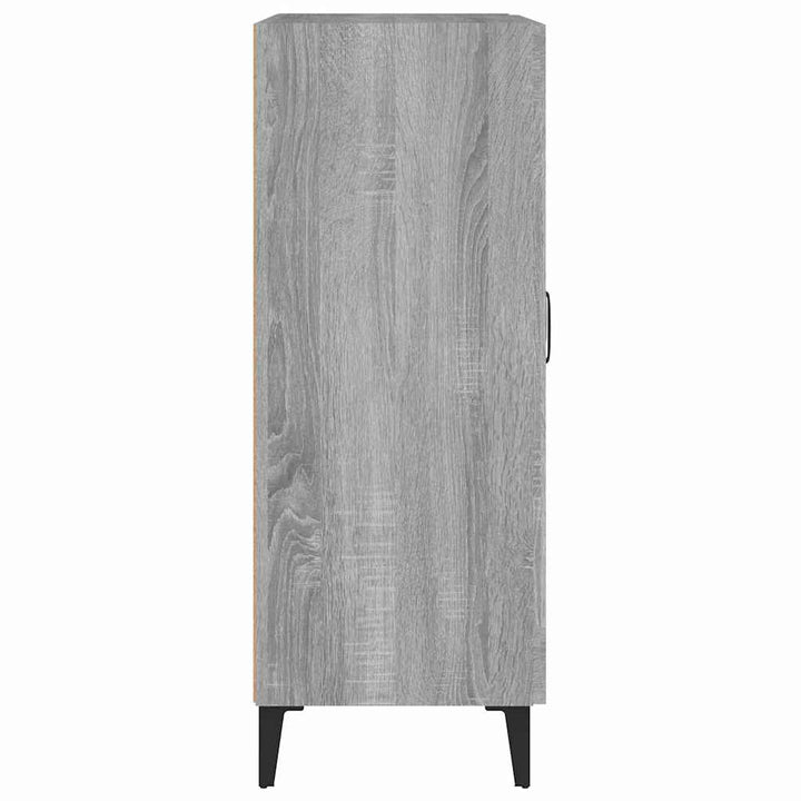 skænk 69,5x34x90 cm konstrueret træ grå sonoma-eg