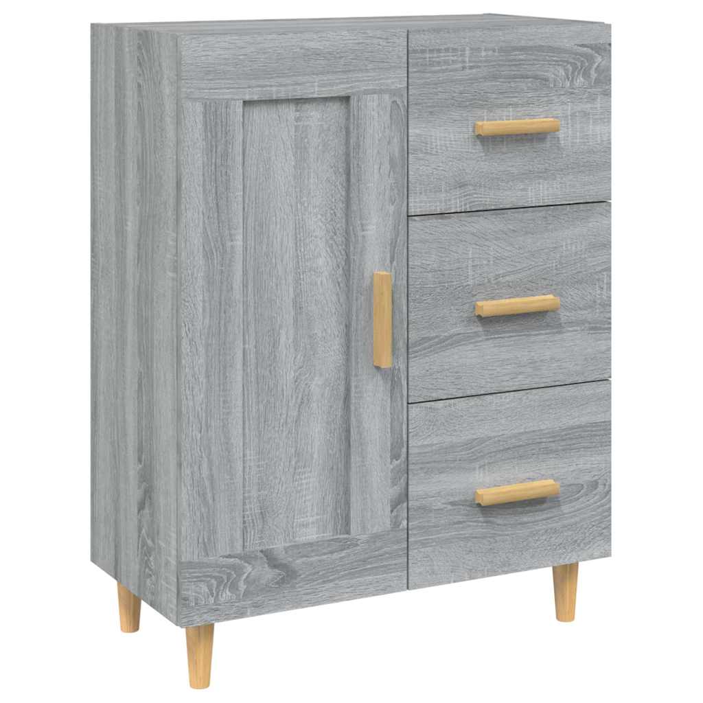 skænk 69,5x34x90 cm konstrueret træ grå sonoma-eg