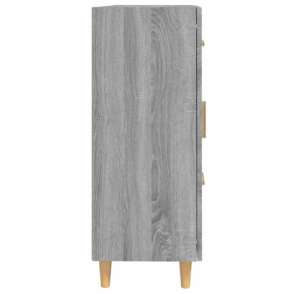 skænk 69,5x34x90 cm konstrueret træ grå sonoma-eg