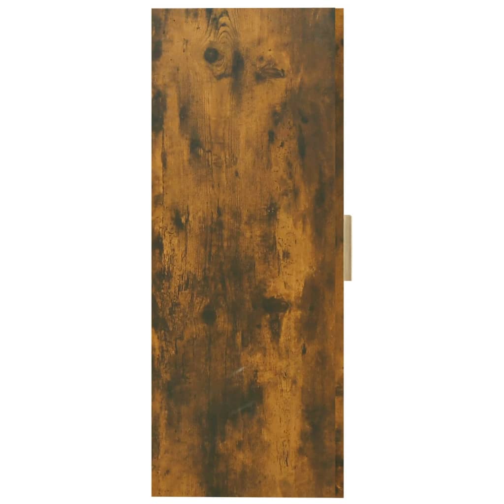 vægskab 69,5x34x90 cm røget egetræsfarve