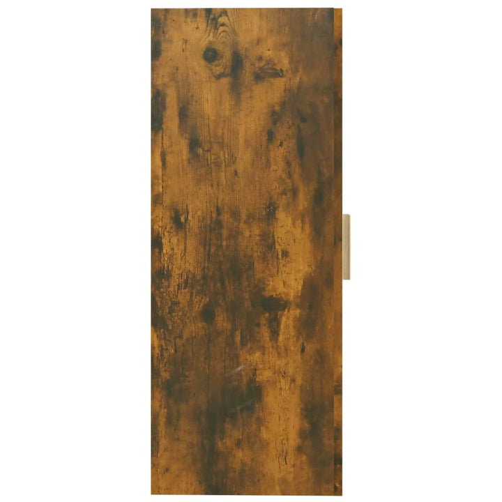 vægskab 69,5x34x90 cm røget egetræsfarve
