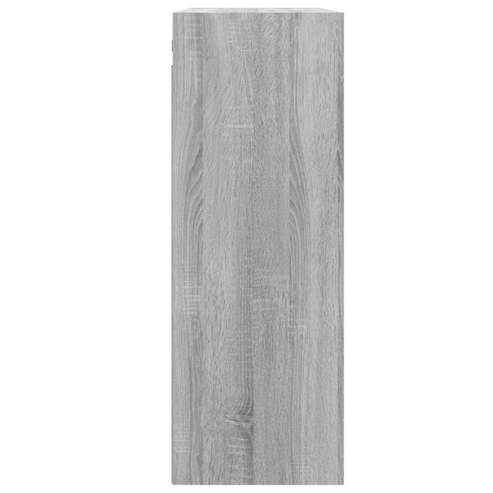 vægskab 69,5x32,5x90 cm grå sonoma-eg