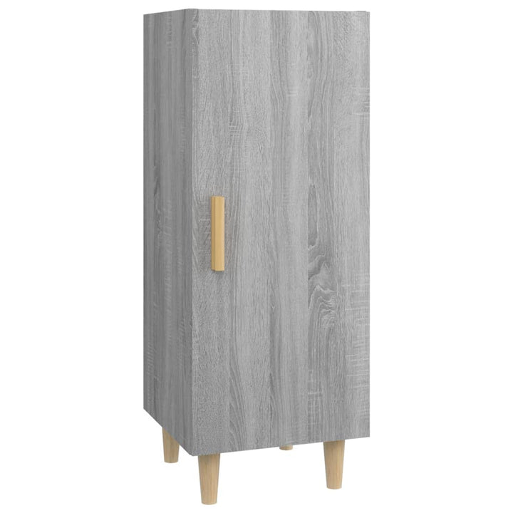 skænk 34,5x34x90 cm konstrueret træ grå sonoma-eg