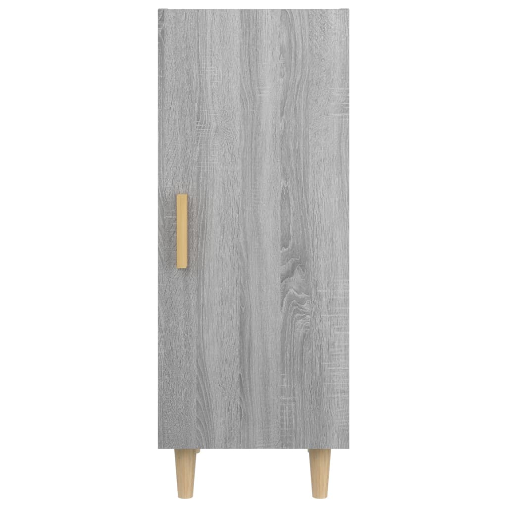 skænk 34,5x34x90 cm konstrueret træ grå sonoma-eg