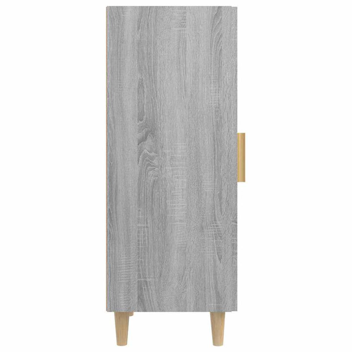 skænk 34,5x34x90 cm konstrueret træ grå sonoma-eg
