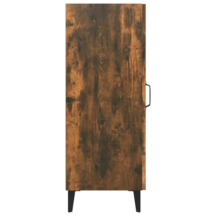 skænk 34,5x34x90 cm konstrueret træ røget egetræsfarve