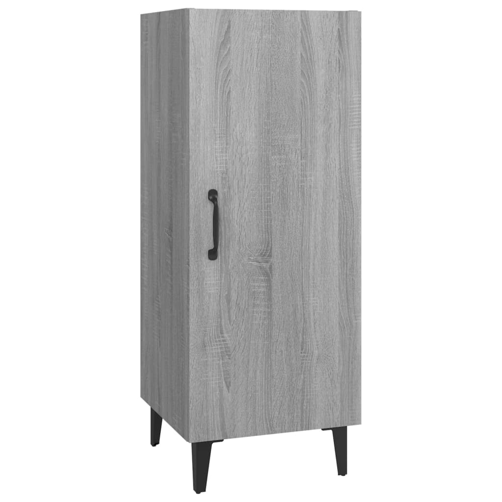 skænk 34,5x34x90 cm konstrueret træ grå sonoma-eg