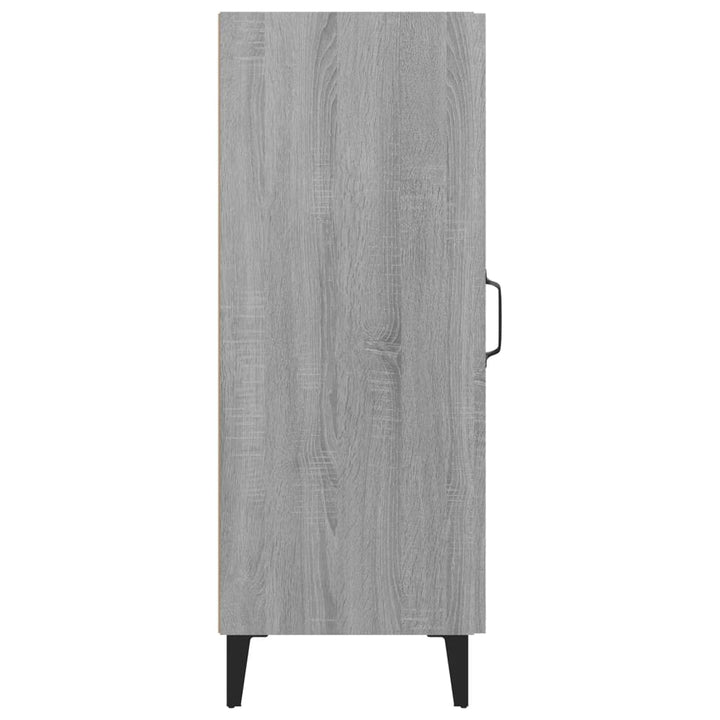 skænk 34,5x34x90 cm konstrueret træ grå sonoma-eg