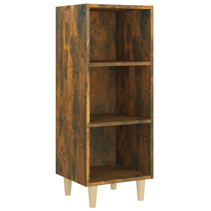 skænk 34,5x32,5x90 cm konstrueret træ røget egetræsfarve