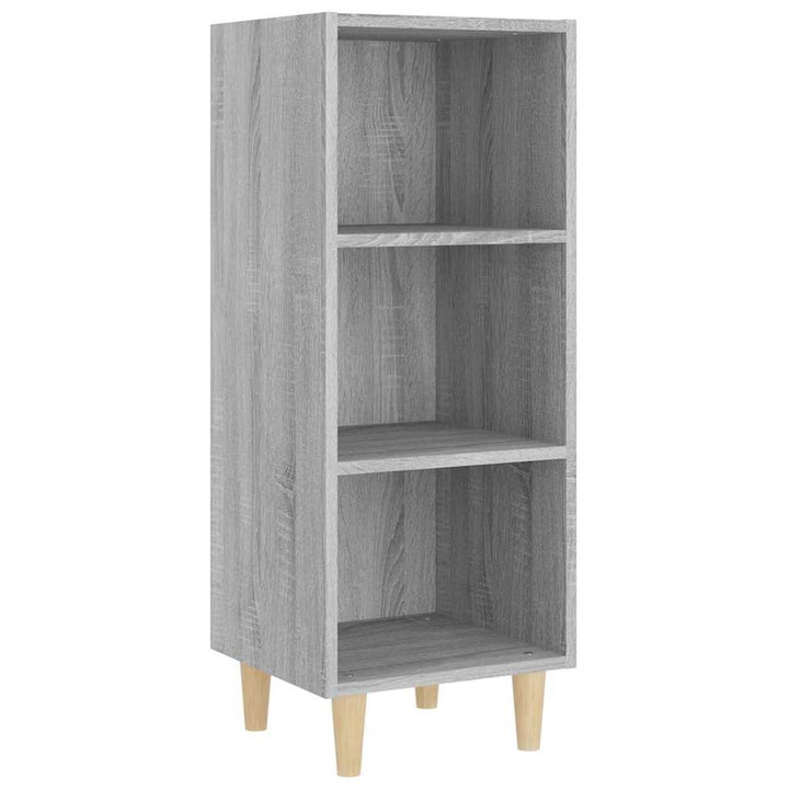 skænk 34,5x32,5x90 cm konstrueret træ grå sonoma-eg