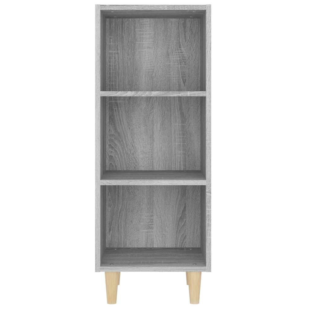 skænk 34,5x32,5x90 cm konstrueret træ grå sonoma-eg