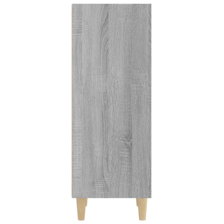 skænk 34,5x32,5x90 cm konstrueret træ grå sonoma-eg