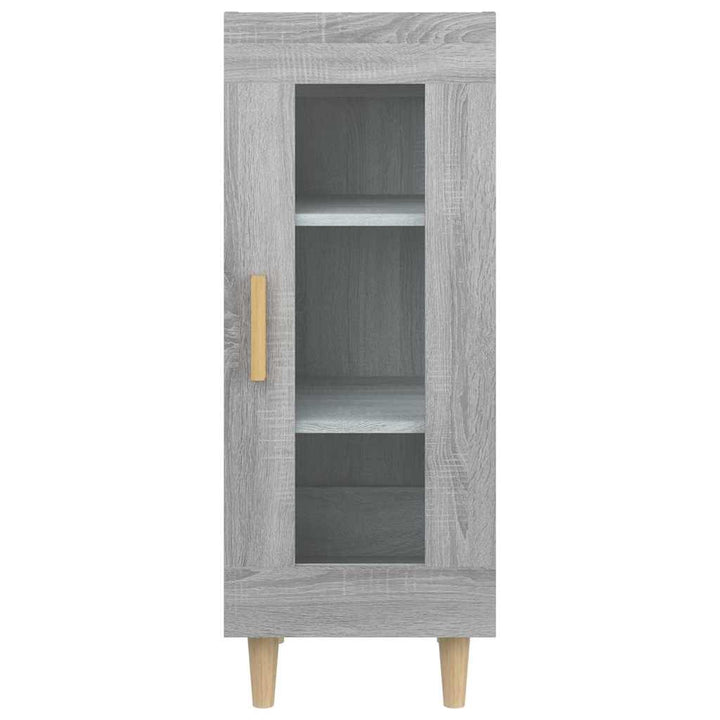 skænk 34,5x34x90 cm konstrueret træ grå sonoma-eg