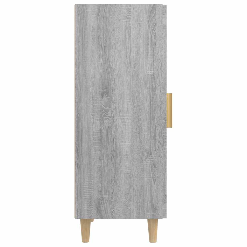 skænk 34,5x34x90 cm konstrueret træ grå sonoma-eg